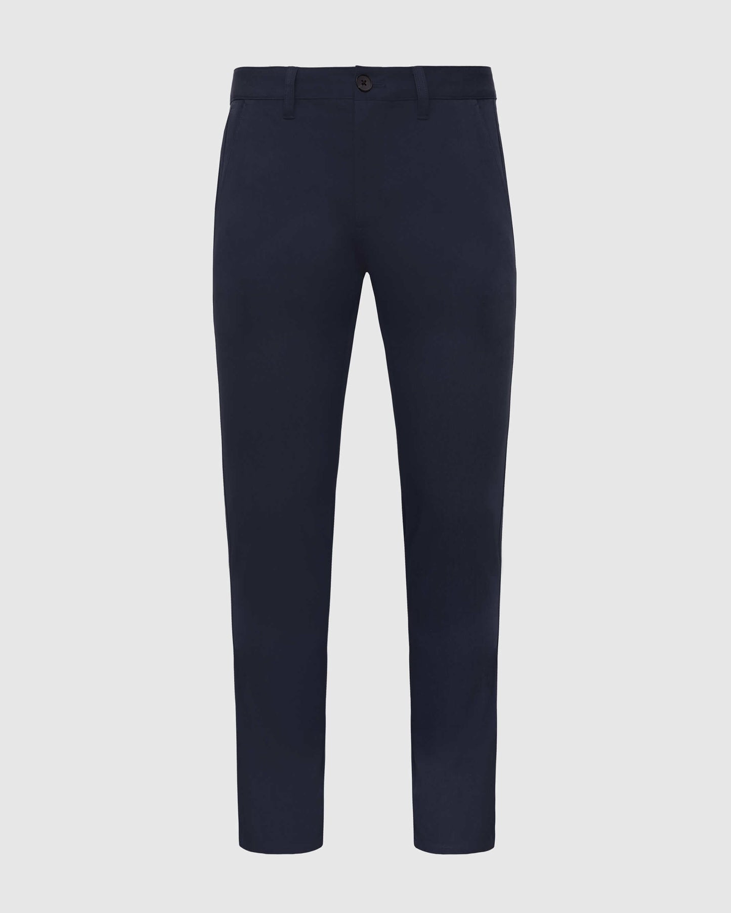 Marineblå Smal Twill Chinosbukse