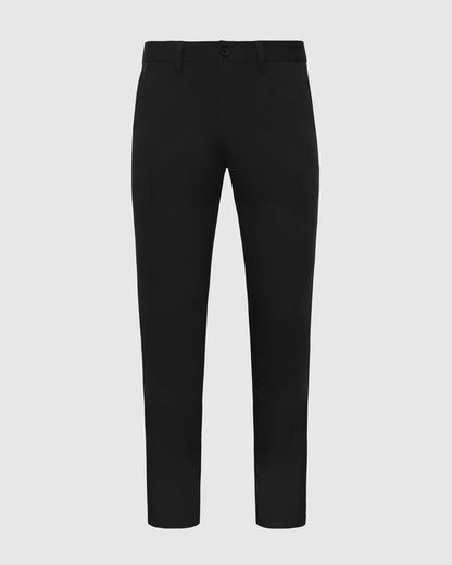 Svart Smal Twill Chinosbukse