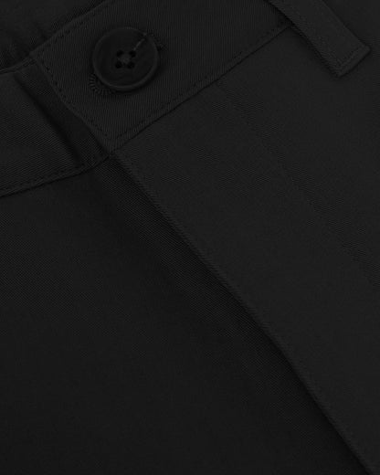 Svart Smal Twill Chinosbukse