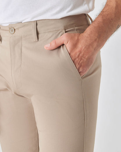 Khaki Smal Twill Chinosbukse