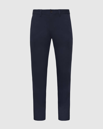 Marineblå Smal Twill Chinosbukse