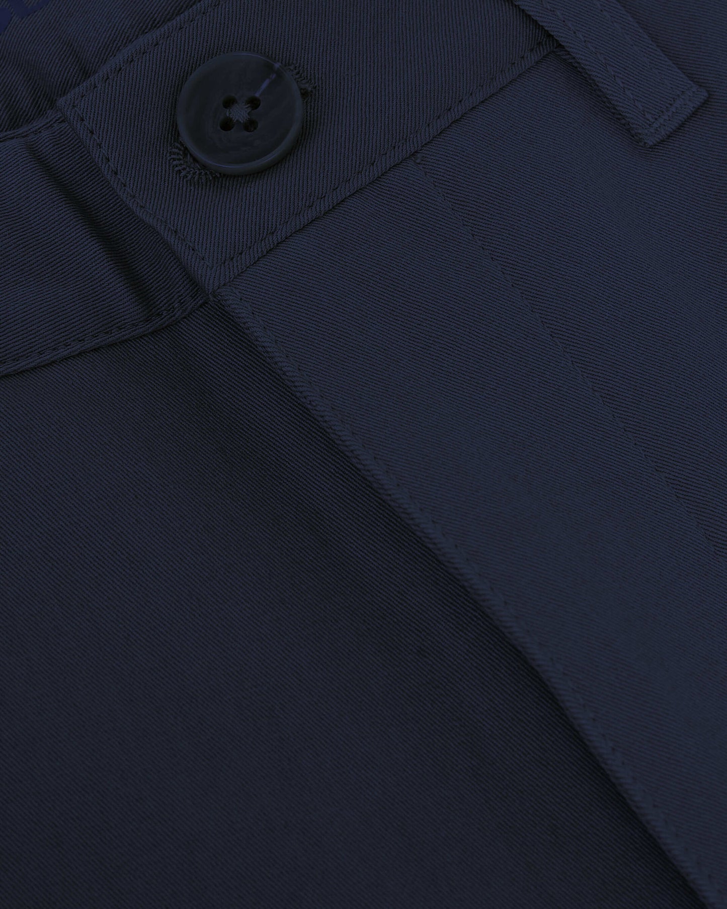 Marineblå Smal Twill Chinosbukse