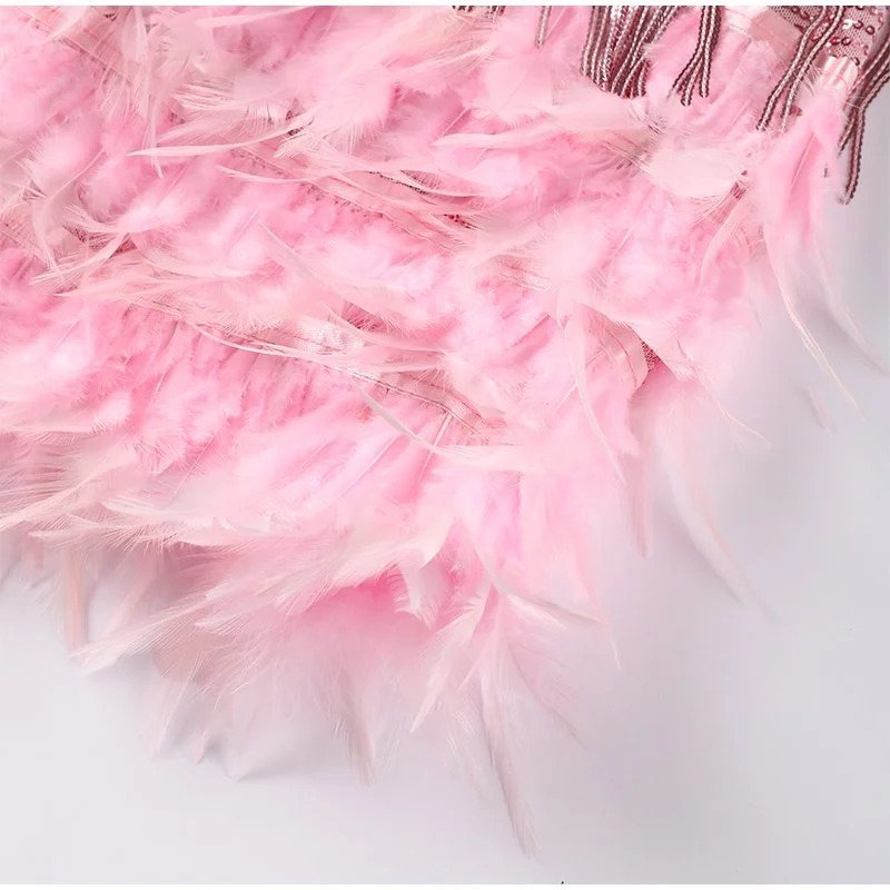 Sofia Feather Mini Kjole